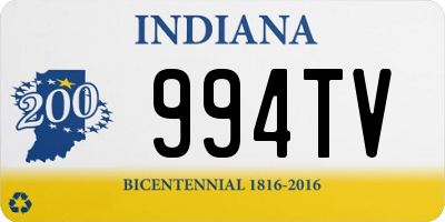 IN license plate 994TV