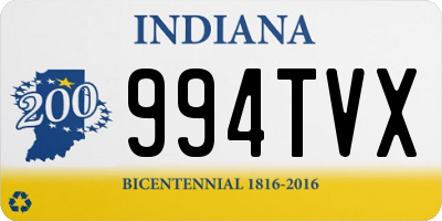 IN license plate 994TVX