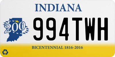 IN license plate 994TWH