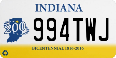 IN license plate 994TWJ