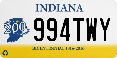 IN license plate 994TWY