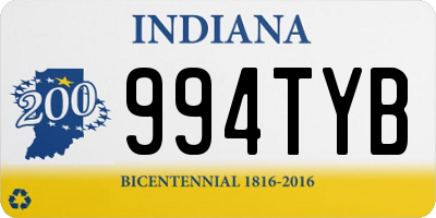 IN license plate 994TYB