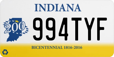 IN license plate 994TYF