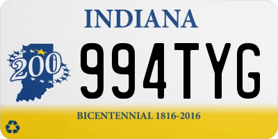 IN license plate 994TYG