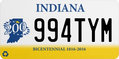 IN license plate 994TYM