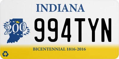 IN license plate 994TYN