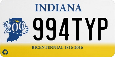 IN license plate 994TYP