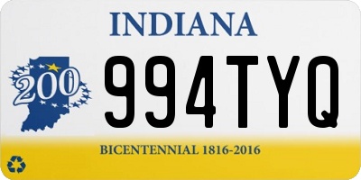 IN license plate 994TYQ