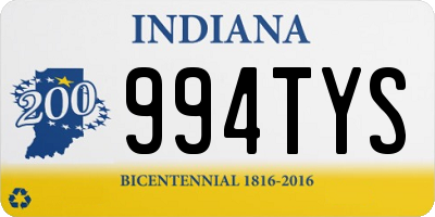 IN license plate 994TYS