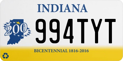 IN license plate 994TYT