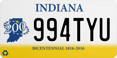 IN license plate 994TYU