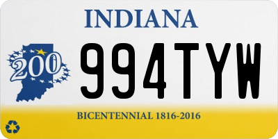 IN license plate 994TYW