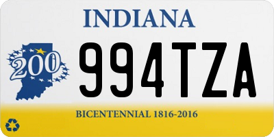 IN license plate 994TZA