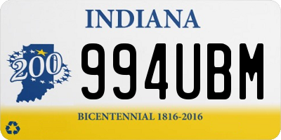 IN license plate 994UBM