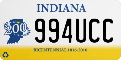 IN license plate 994UCC