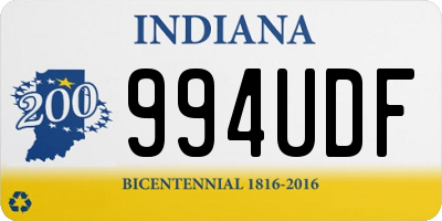 IN license plate 994UDF