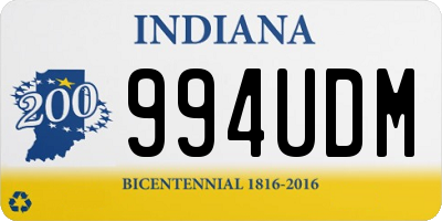 IN license plate 994UDM