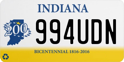 IN license plate 994UDN