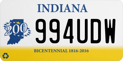 IN license plate 994UDW