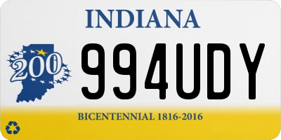 IN license plate 994UDY