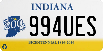 IN license plate 994UES