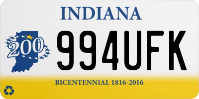 IN license plate 994UFK