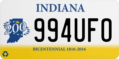 IN license plate 994UFO
