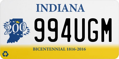 IN license plate 994UGM