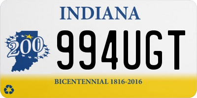 IN license plate 994UGT