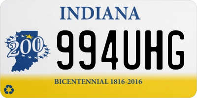 IN license plate 994UHG