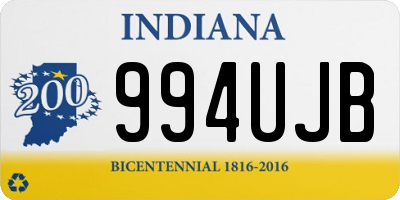 IN license plate 994UJB