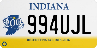 IN license plate 994UJL