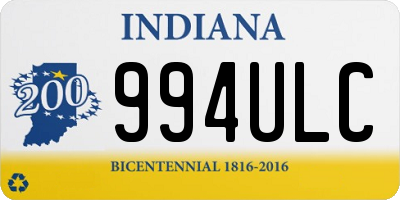 IN license plate 994ULC