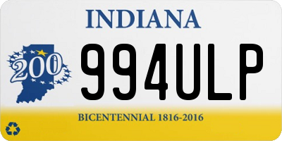 IN license plate 994ULP