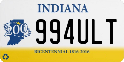 IN license plate 994ULT