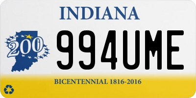 IN license plate 994UME