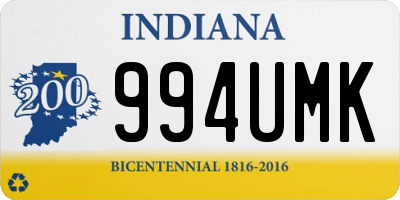 IN license plate 994UMK