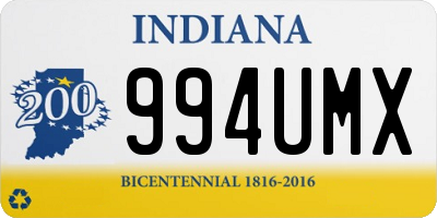 IN license plate 994UMX