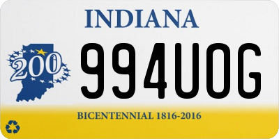 IN license plate 994UOG