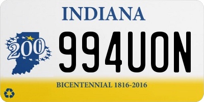 IN license plate 994UON