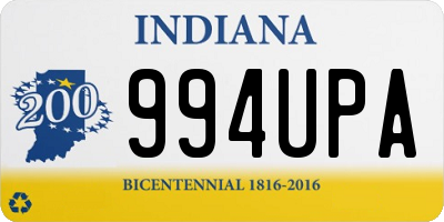 IN license plate 994UPA