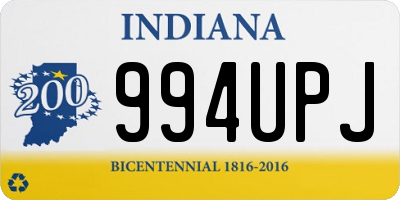 IN license plate 994UPJ