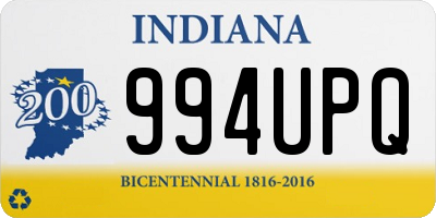 IN license plate 994UPQ