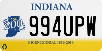 IN license plate 994UPW