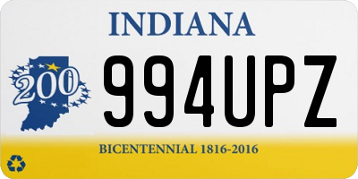 IN license plate 994UPZ