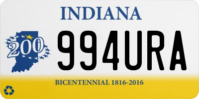 IN license plate 994URA