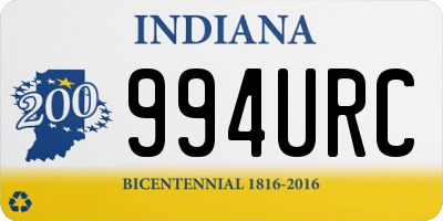IN license plate 994URC