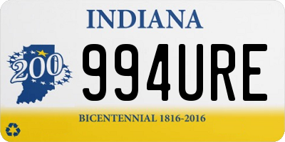 IN license plate 994URE