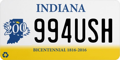 IN license plate 994USH