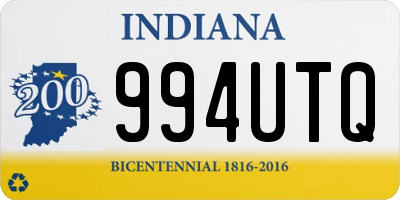 IN license plate 994UTQ